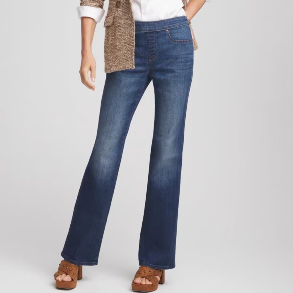 Chico's Dark Blue Boot Cut Jeans